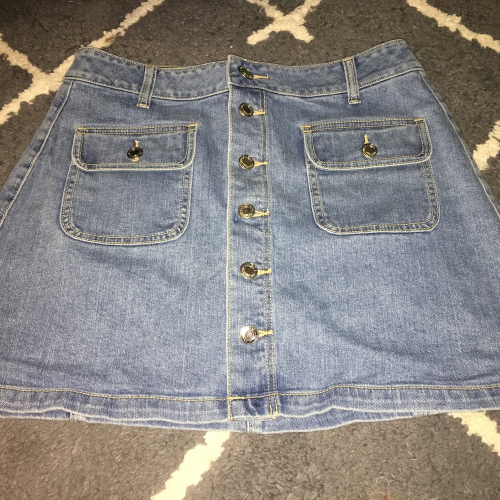 American Eagle denim mini skirt